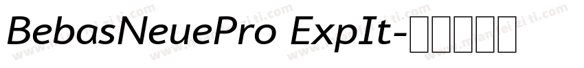 BebasNeuePro ExpIt字体转换